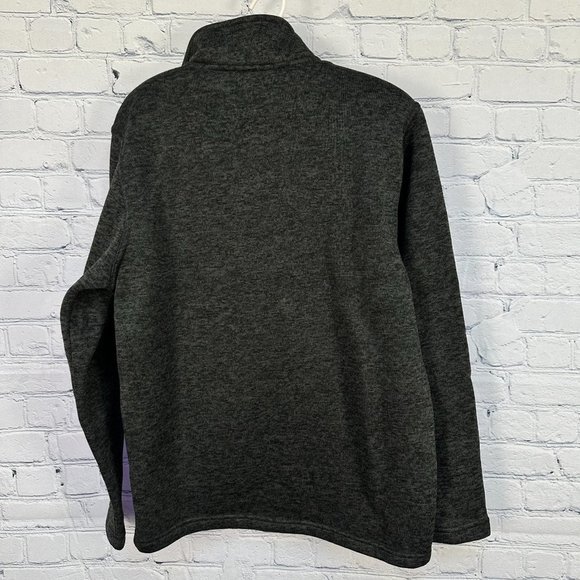 Beverly Hills Polo Club Full Zip‎ Sweater Jacket, Size Medium, Dark Gray - Picture 4 of 7